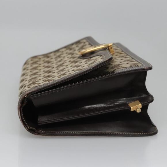 CELINE C Macadam Canvas Shoulder Bag Beige Brown - Picture 5 of 13